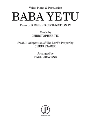 Book cover for Baba Yetu