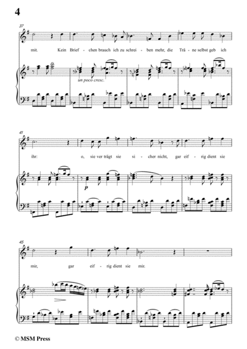 Schubert-Die Taubenpost,in G Major,for Voice&Piano image number null