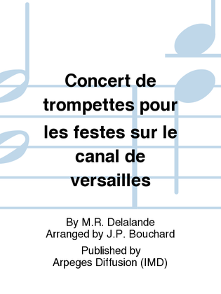 Concert de trompettes pour les festes sur le canal de versailles