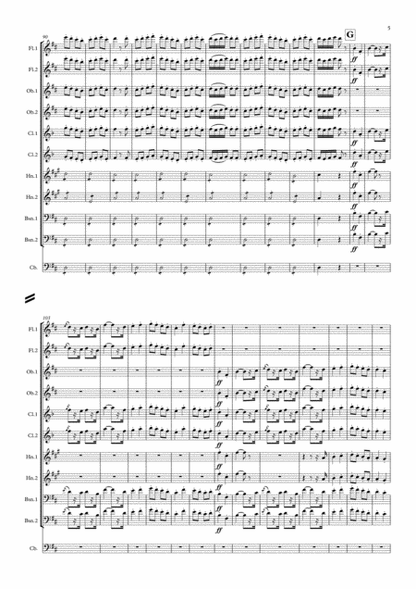 Bizet: L'Arlésienne 2nd Suite IV. Farandole - symphonic wind image number null