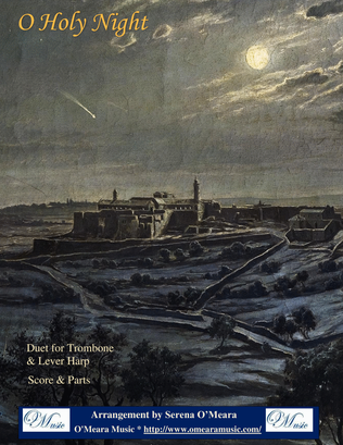 Book cover for O Holy Night, Duet for Trombone & Lever Harp