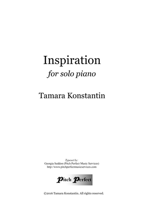 Book cover for Inspiration - by Tamara Konstantin