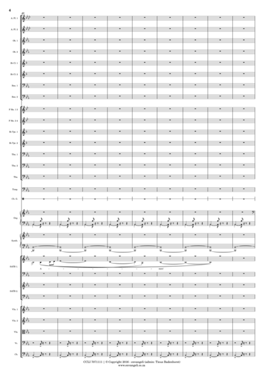 Sing Glory Hallelujah - Anthem - Score image number null