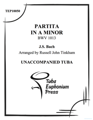 Book cover for Partita in A Minor, BWV 1013