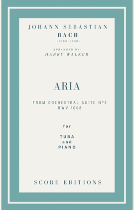 Book cover for Bach Air from Suite No.3 (for Tuba and Piano)