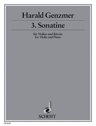 Book cover for Sonatine No. 3 Violin And Piano