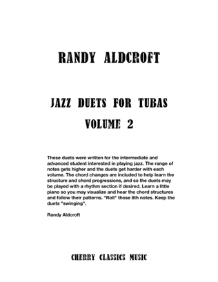 Book cover for Jazz Duets for Bass Trombones, Volume 2