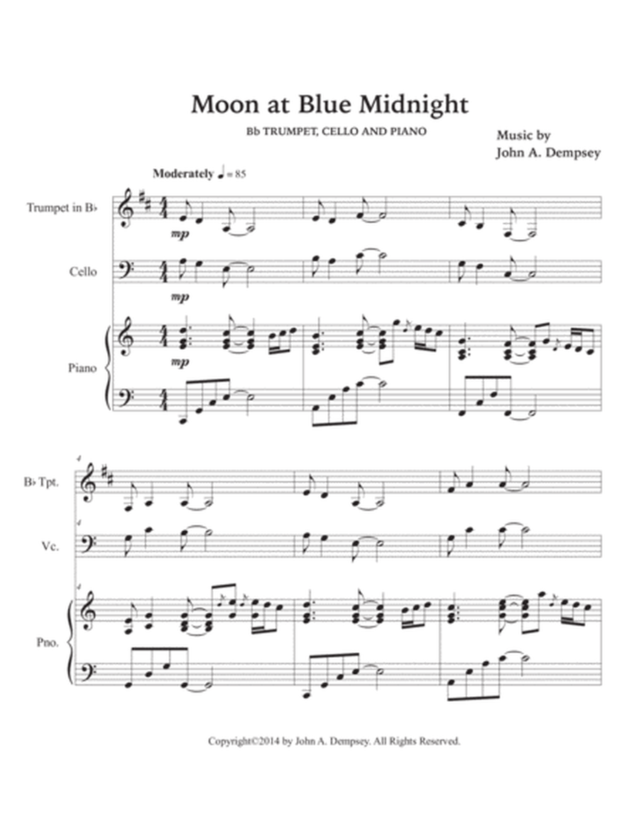 Moon at Blue Midnight (Trio for Trumpet, Cello and Piano) image number null