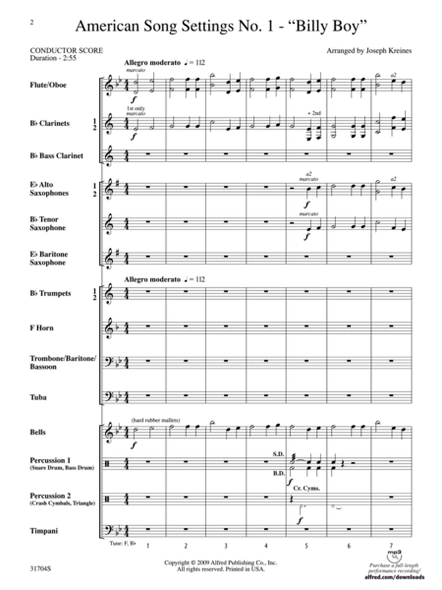 American Song Settings, No. 1