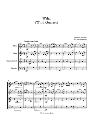 Book cover for Waltz (Wind Quartet)
