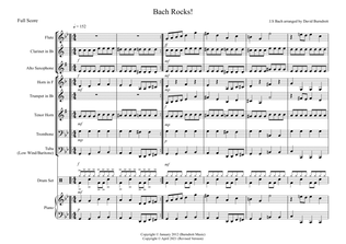 Book cover for Bach Rocks! for School Wind Band