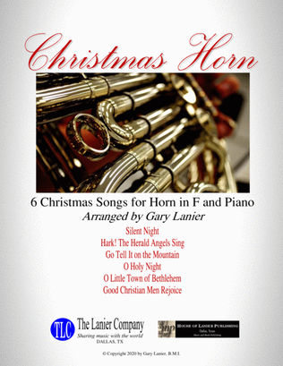 CHRISTMAS HORN (6 Christmas songs for Horn in F & Piano with Score/Parts)