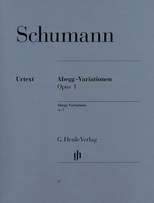 Book cover for Abegg Variations F Major Op. 1