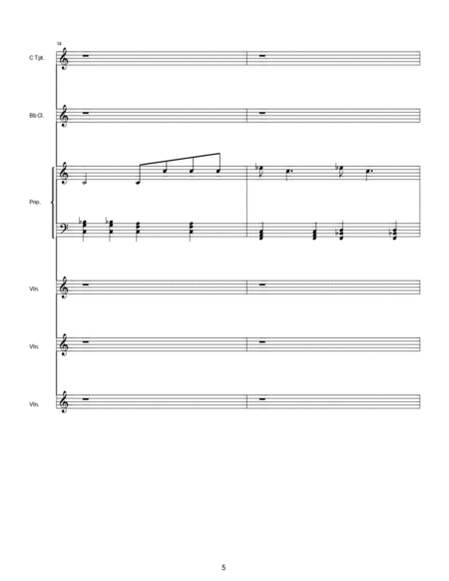 Suite for Small Orchestra - Blue Wind (Full Score)
