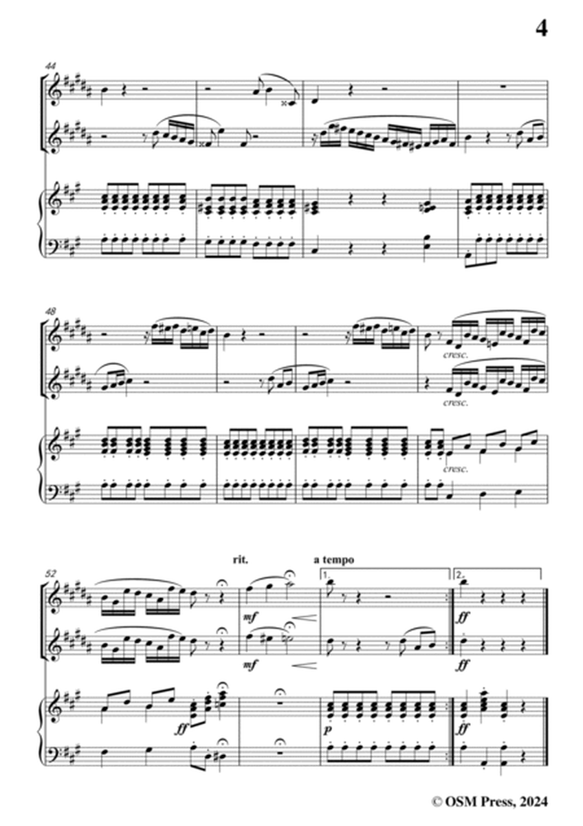 Rossini-Duetto buffo di due gatti(Cats Duet),for Two Trumpets(or Clarinets) and Piano Clarinet - Digital Sheet Music