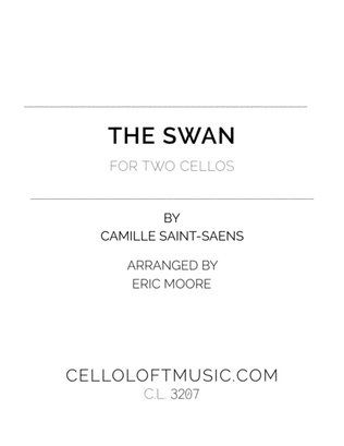 Book cover for "Le Cygne" The Swan for Two Cellos