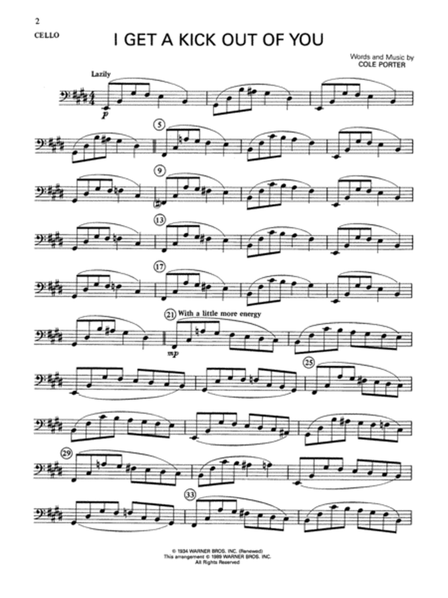 Cole Porter (Classic String Quartets): Cello