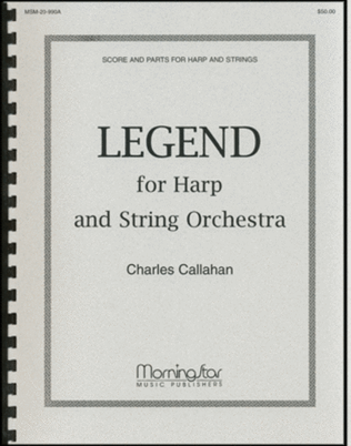 Book cover for Legend for Harp and String Orchestra