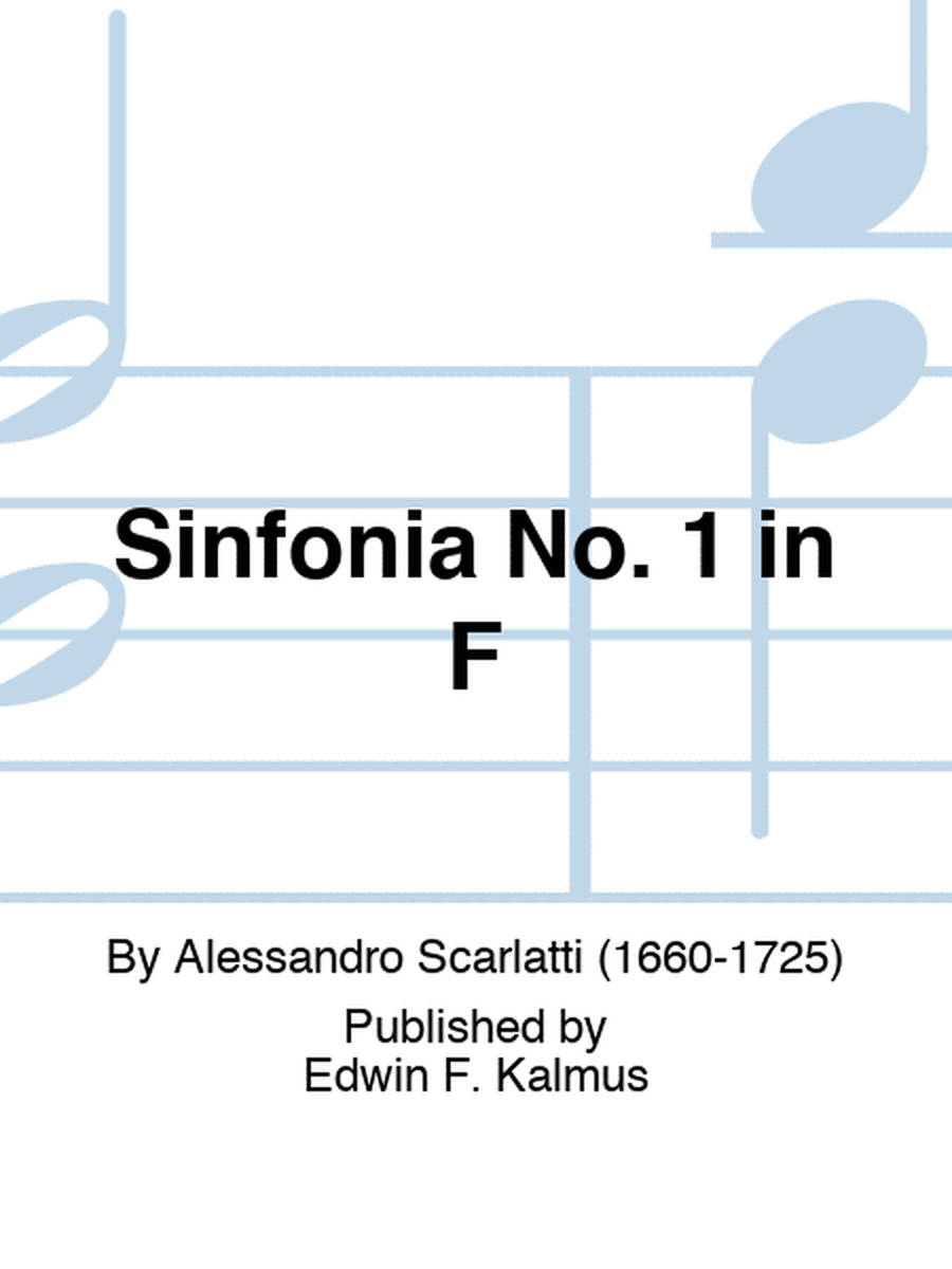 Sinfonia No. 1 in F