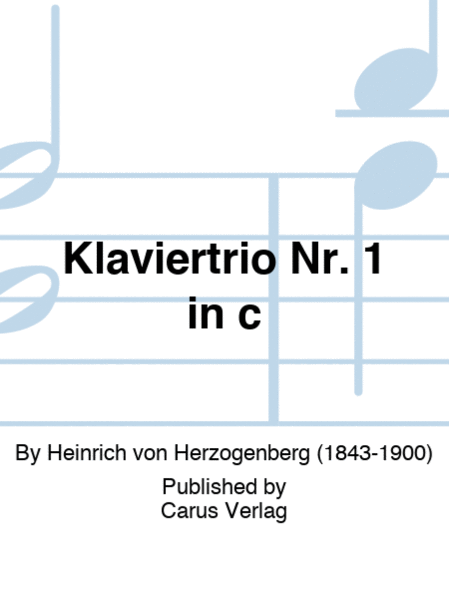 Klaviertrio Nr. 1 in c