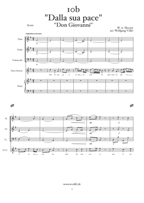 "Dalla sua pace" - "Don Giovanni" (Mozart) - arr. for flute, violin, cello, piano and vocals (Tenor)