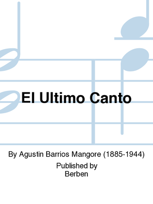 Book cover for El ultimo canto