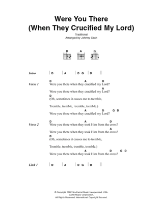 Were You There (When They Crucified My Lord)