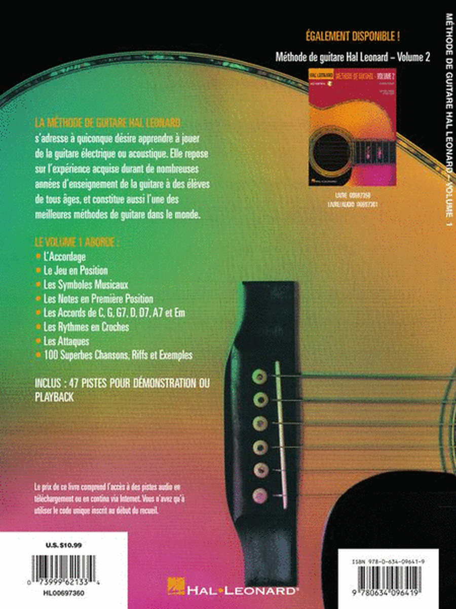 French Edition: Hal Leonard Methode de Guitare - Volume 1 Deuxieme Edition