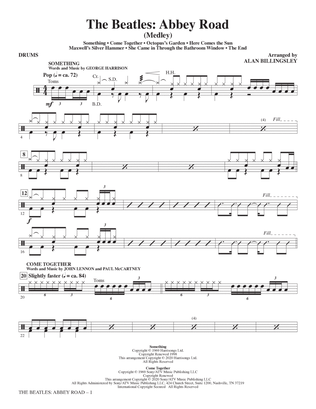 Book cover for The Beatles: Abbey Road (Medley) (arr. Alan Billingsley) - Drums