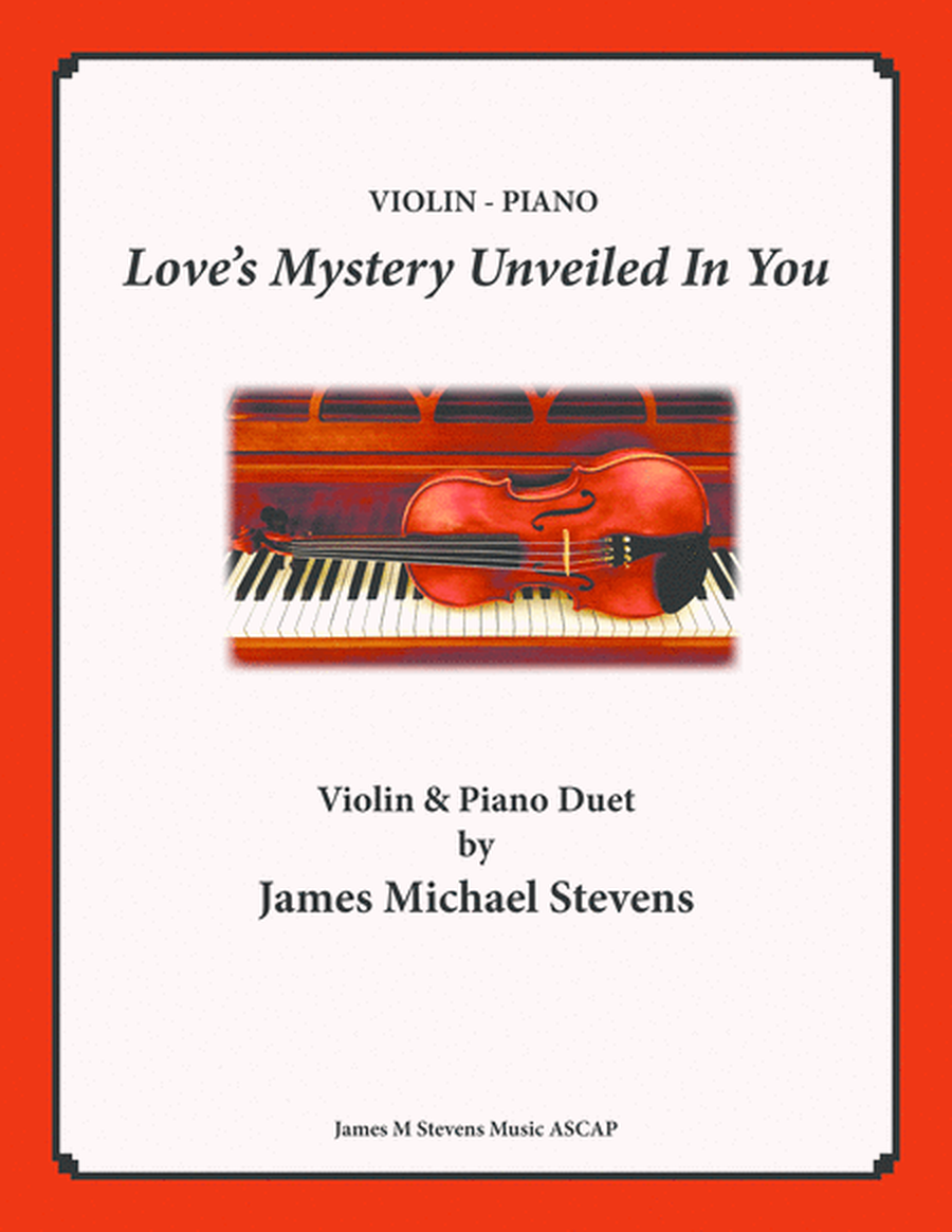 Love's Mystery Unveiled In You - Violin & Piano image number null