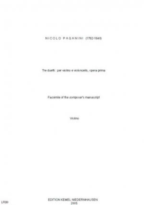Book cover for Tre duetti concertanti