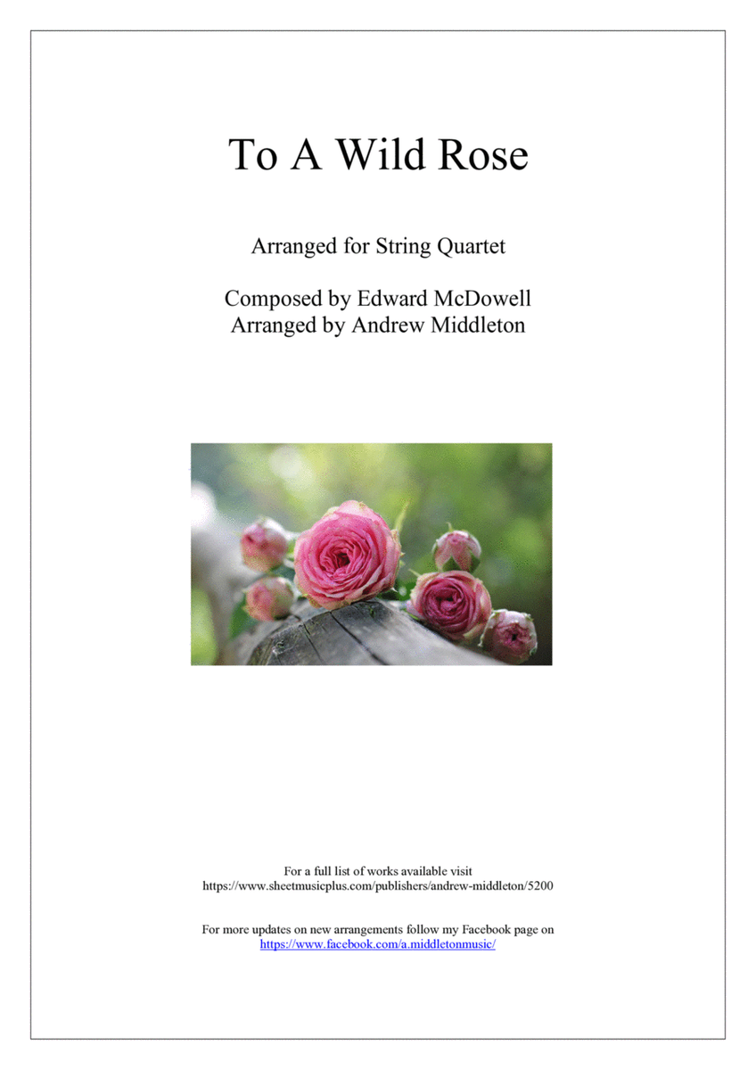 To a Wild Rose arranged for String Quartet image number null