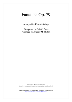 Fantaisie Op. 79 for Flute and Strings