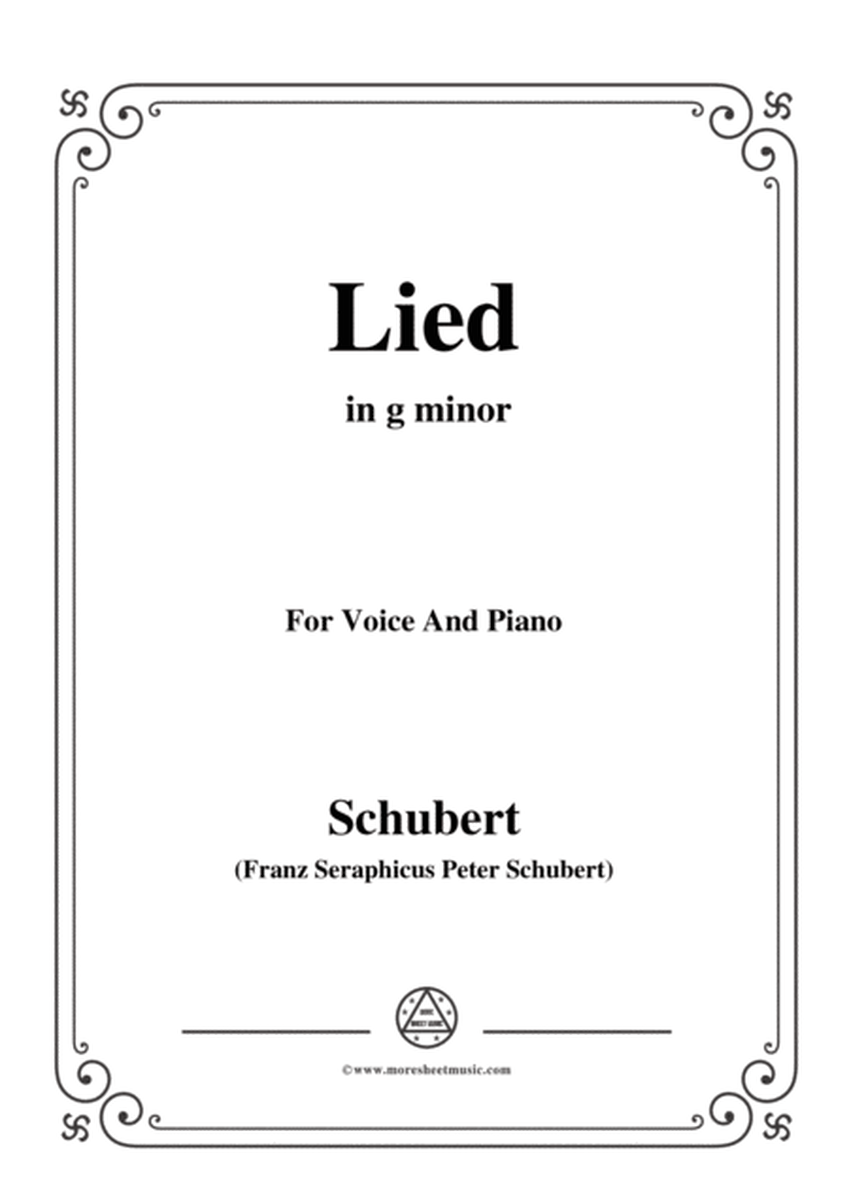 Schubert-Lied(Mutter geht durch ihre Kammern),D.373,in g minor,for Voice&Piano image number null