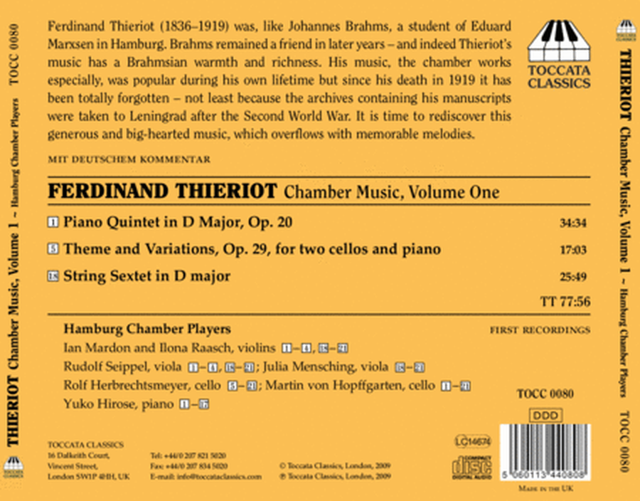 Volume 1: Chamber Music