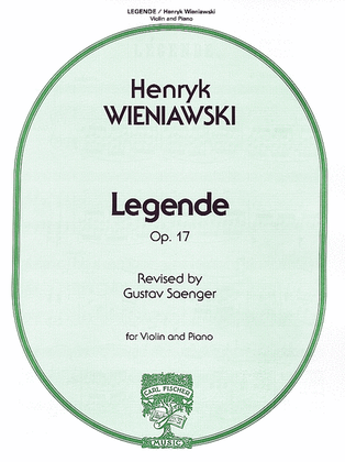 Book cover for Legende, Op. 17