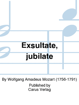 Book cover for Exsultate, jubilate