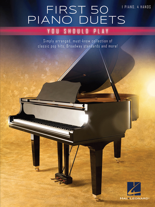 Book cover for First 50 Piano Duets You Should Play