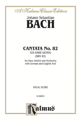 Book cover for Cantata No. 82 -- Ich habe genüg