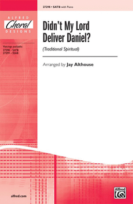 Book cover for Didn't My Lord Deliver Daniel?