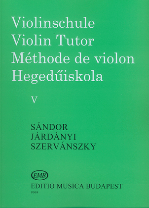 Violinschule - Violin Tutor - Méthode de Violon V