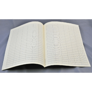 Book cover for Music manuscript paper - Star 2000 18 staves with ledger lines