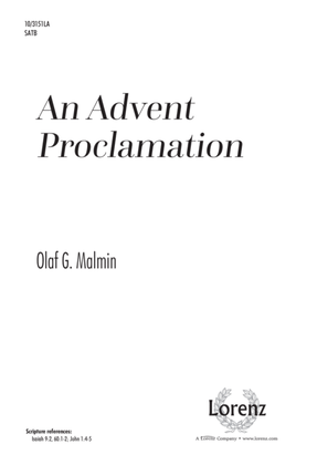 Book cover for An Advent Proclamation