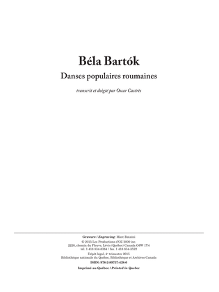Book cover for Danses populaires roumaines