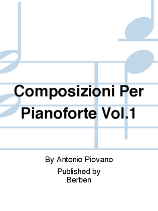 Book cover for Composizioni Per Pianoforte Vol. 1