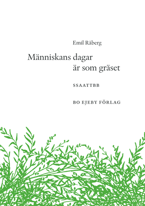 Book cover for Människans dagar är som gräset