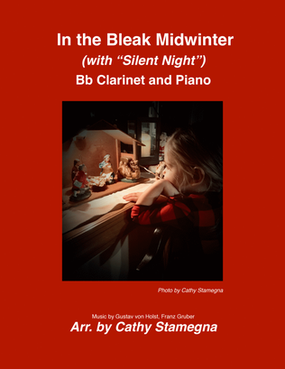 Book cover for In the Bleak Midwinter (with “Silent Night”) Bb Clarinet and Piano