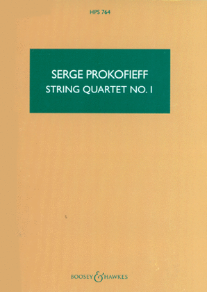 Book cover for String Quartet No. 1, Op. 50