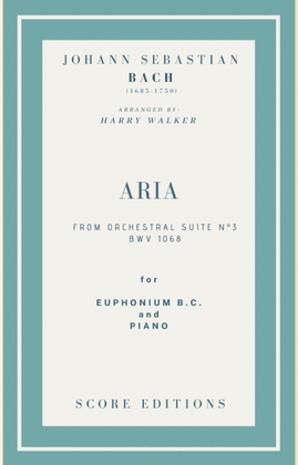 Book cover for Bach Air from Suite No.3 (for Euphonium B.C. and Piano)