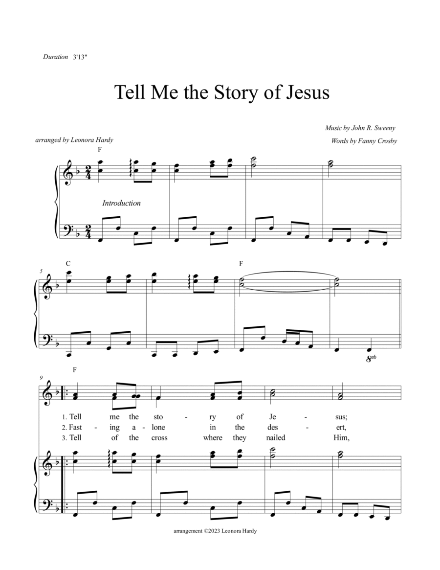 Tell Me the Story of Jesus (Bluegrass Choral) image number null